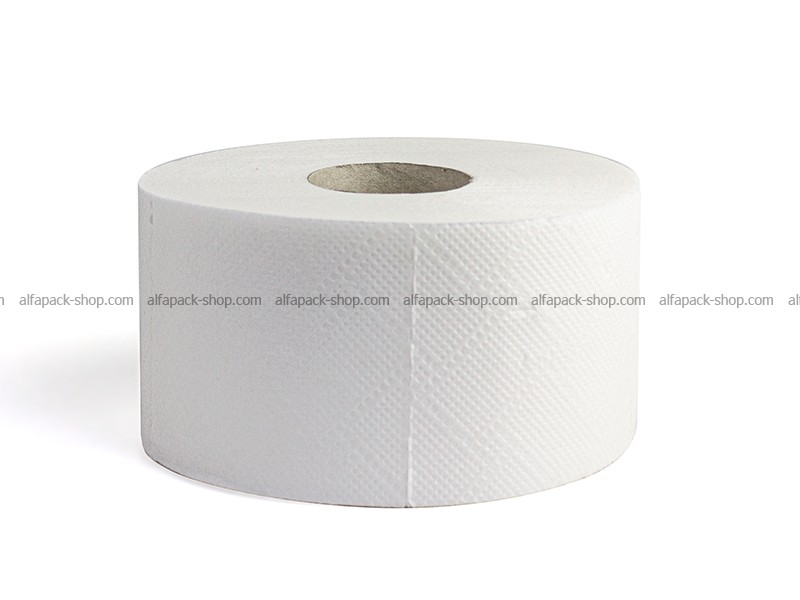 Туалетний папір білий двошаровий Джамбо 90 м
